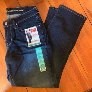 NWT Levi Strauss Signature Jeans 16 Curvy Straight